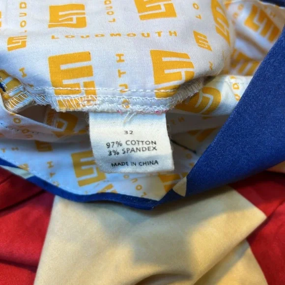 Men's Loudmouth Golf shorts patriotic size 32 - Picture 6 of 8